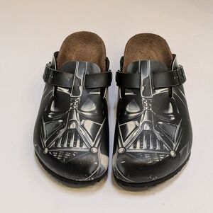 Birkenstock Star Wars Darth Vader Birko-Flor Clogs Birks Shoes 33 Kids C2-2.5